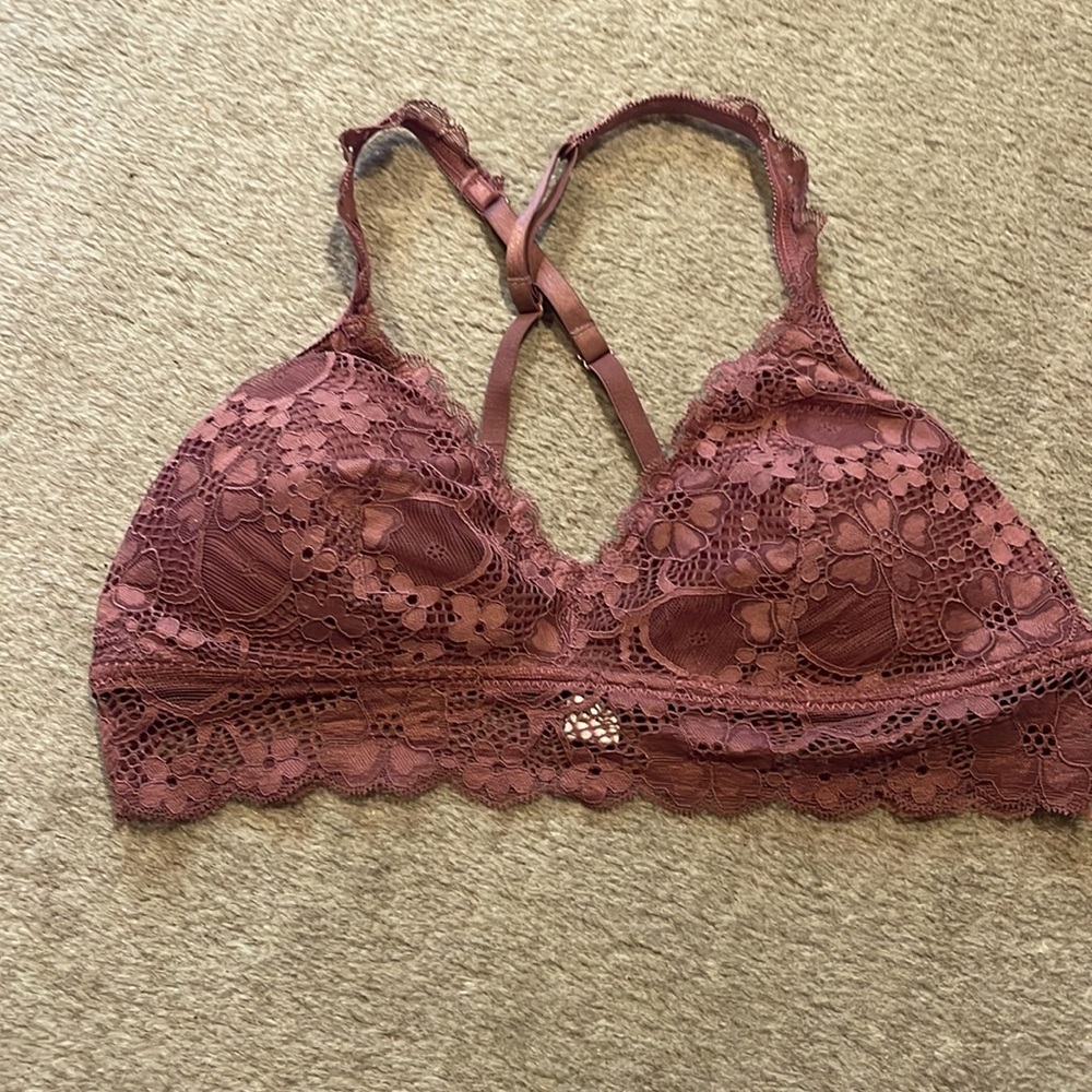 Sophie b. Lace Bralette dusty rose size M